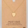 Fame Accessories Dazzling Heart Necklace