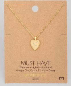 Fame Accessories Dazzling Heart Necklace