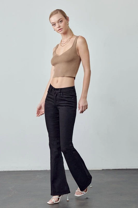 Kancan Bottoms Jayden Mid Rise Flare 4 Kancan Bottoms Jayden Mid Rise Flare