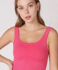 NikiBiki Chevron Ribbed Crop Tank