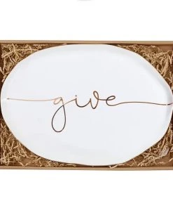 Santa Barbara Designs Ceramic Giving Tray Gifts + Home Accents