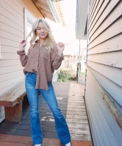 La Miel Tops Celia Button Down 56 La Miel Tops Celia Button Down