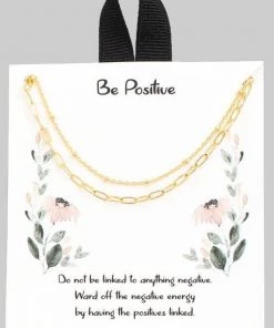 Sublime Clothing Boutique Be Positive Necklace Accessories