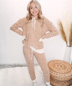 Hem & Thread Kacy Stripe Jogger