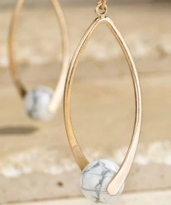 Urbanista Accessories Beaded Natural Stone Earrings