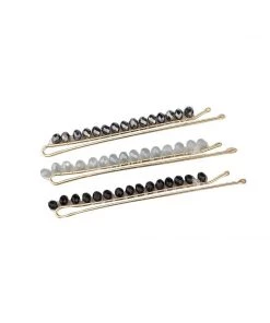 Kitsch Beaded Metal Bobby Pins
