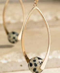 Urbanista Accessories Beaded Natural Stone Earrings