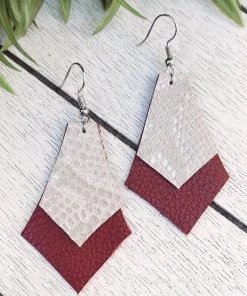 Annabela Designs Accessories Leather Drop Layered Snakeskin Earrings 7 Annabela Designs Accessories Leather Drop Layered Snakeskin Earrings