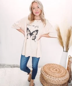 Promesa Tops Born To Fly Tee