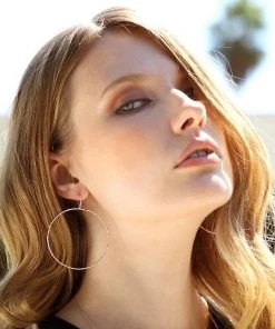 Sublime Clothing Boutique Hammered Metal Ring Earrings