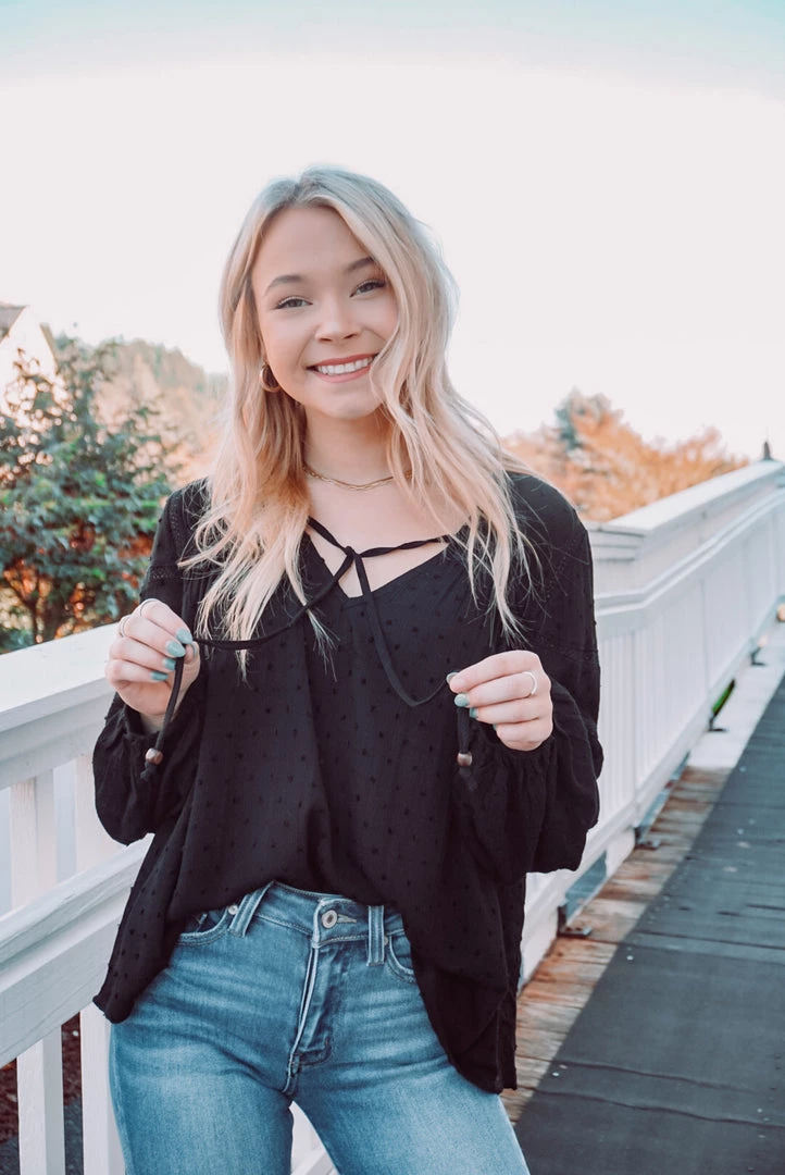 Easel Tops Dot To Dot Blouse 9 Easel Tops Dot To Dot Blouse