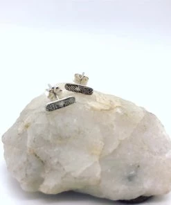 Twisted Designs By Beth Twisted Designs Oval Textured Bar Studs