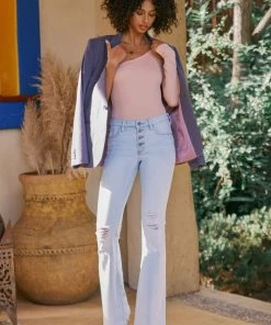 Kancan Hudson Mid Rise Flare