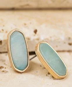 Urbanista Accessories Stone Marquee Post Earrings