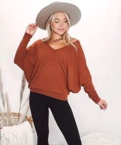 Charlotte Avery V Neck Dolman