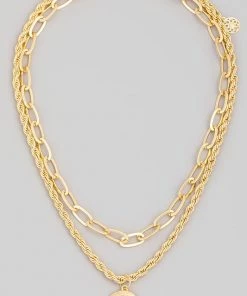 Fame Accessories To The Moon Layered Necklace