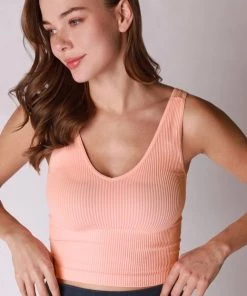 Tops NikiBiki Ruby Ribbed Crop Tank 63 Tops NikiBiki Ruby Ribbed Crop Tank