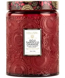 Sublime Clothing Boutique Gifts + Home Accents Voluspa Goji Tarocco Orange Large Jar