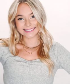 Lush Clothing Tops Kaya Cinched Top