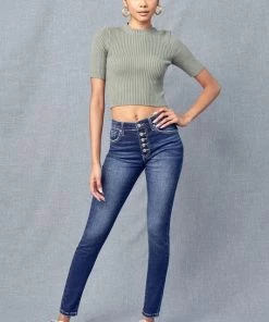 Kancan Thomas High Rise Denim Bottoms