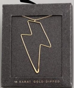 Fame Accessories Wire Lightening Charm Necklace