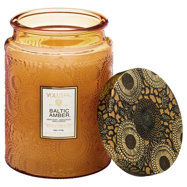 Sublime Clothing Boutique Gifts + Home Accents Voluspa Baltic Amber Large Jar 3 Sublime Clothing Boutique Gifts + Home Accents Voluspa Baltic Amber Large Jar