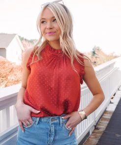 La Miel Pip Ruffle Tank Tops