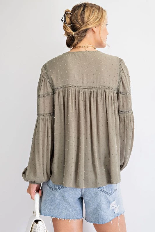 Easel Tops Dot To Dot Blouse 15 Easel Tops Dot To Dot Blouse