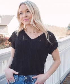 Hem & Thread Bentley Pointelle Sweater Set