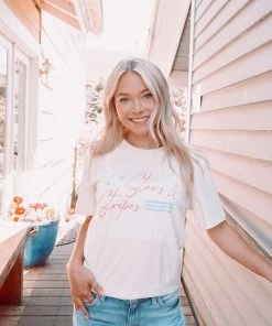 Oat Collective Stars & Stripes Graphic Tee Tops