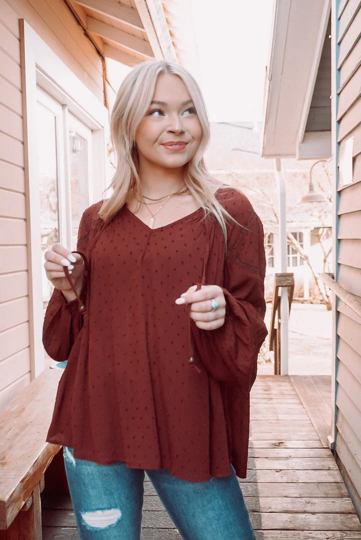 Easel Tops Dot To Dot Blouse 2 Easel Tops Dot To Dot Blouse