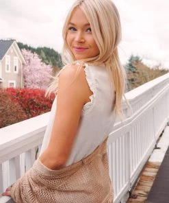 La Miel Pip Ruffle Tank Tops