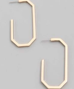 Sublime Clothing Boutique Accessories Oval Hoop Earring