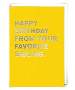 Red Back Cards Foil Letter Funny Greeting Cards