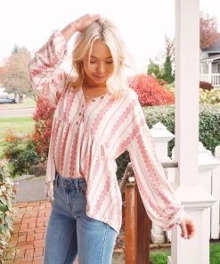 Hem & Thread Midori Crochet Blouse Tops