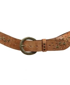 Embrazio Accessories Embracing Star Curved Leather Belt