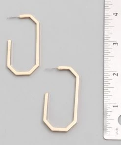 Sublime Clothing Boutique Accessories Oval Hoop Earring