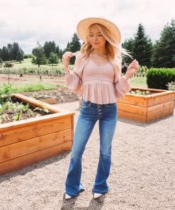 Active Basic New Arrivals Sunday Peplum Blouse