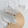 Sublime Clothing Boutique Accessories Semi Circle Ribbed Earrings