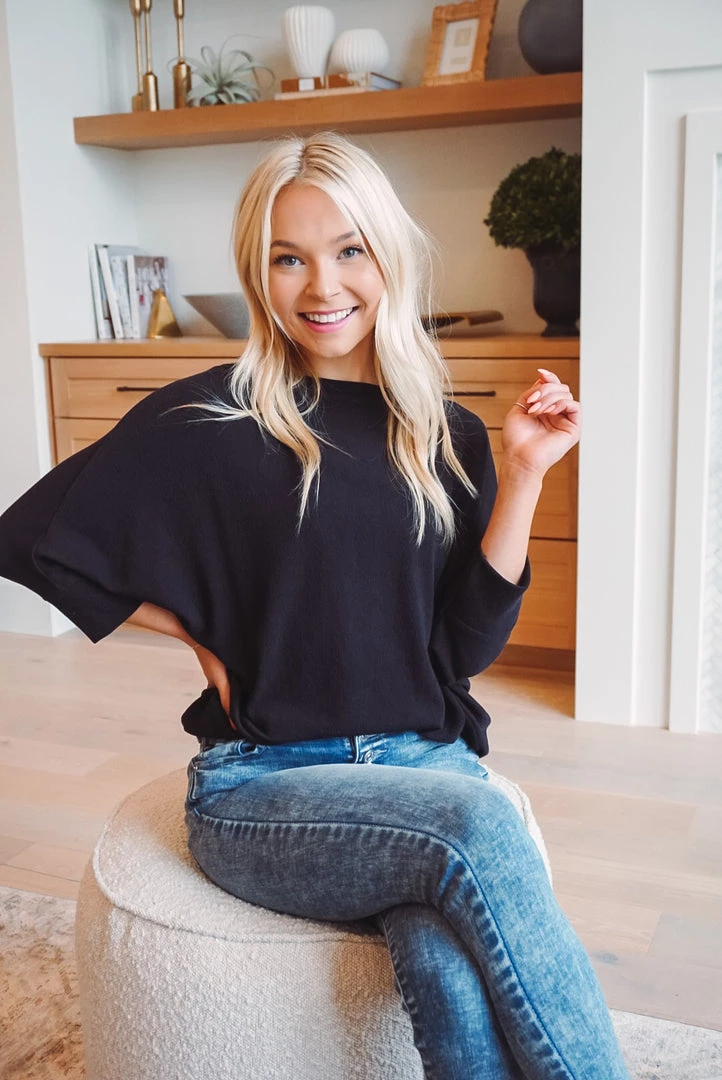 Charlotte Avery Half Sleeve Dolman Sweater 5 Charlotte Avery Half Sleeve Dolman Sweater