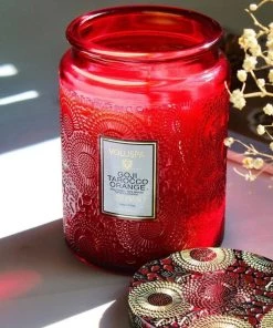 Sublime Clothing Boutique Gifts + Home Accents Voluspa Goji Tarocco Orange Large Jar