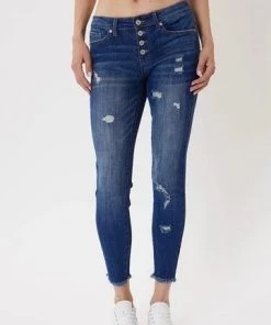 Kancan Arlo Mid Rise Denim Bottoms