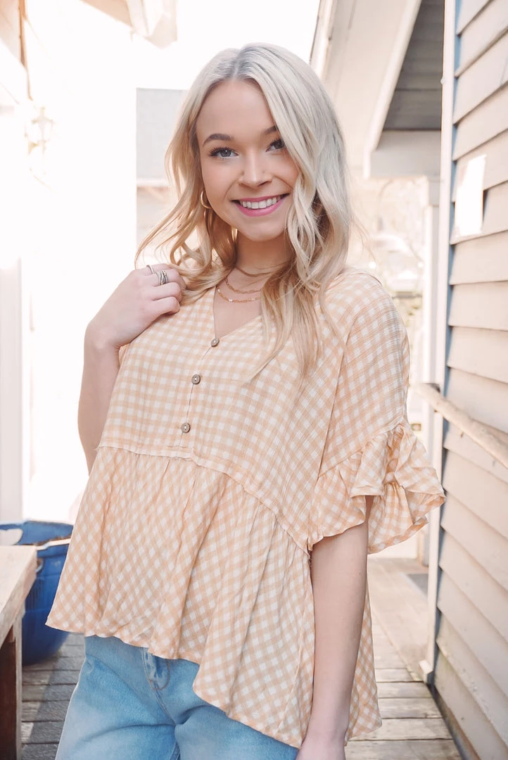 Promesa Derby Peplum Blouse 3 Promesa Derby Peplum Blouse