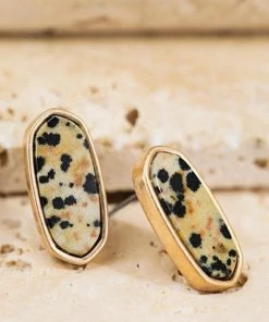 Urbanista Accessories Stone Marquee Post Earrings