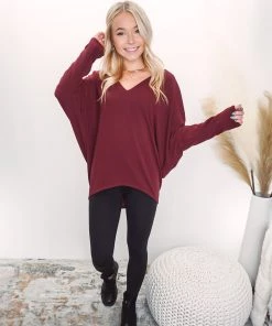 Charlotte Avery V Neck Dolman