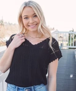 Hem & Thread Bentley Pointelle Sweater Set