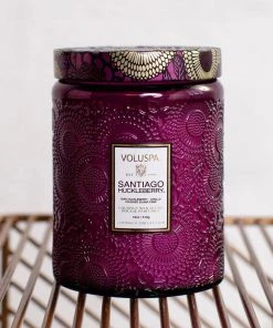 Sublime Clothing Boutique Voluspa Santiago Huckleberry Large Jar Gifts + Home Accents