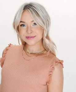 La Miel Tops Brynnie Ruffle Tank