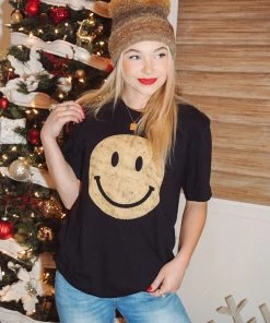 Oat Collective Happy Graphic Tee Tops