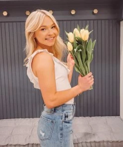 Charlotte Avery Tops Lovelyn One Shoulder Tank